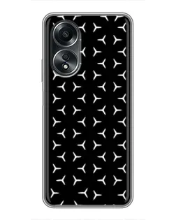 Чехол для OPPO A58 (4G) с картинкой «Mercedes паттерн звезд»