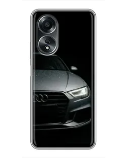 Чехол для OPPO A58 (4G) с картинкой «Audi — детализация кузова»