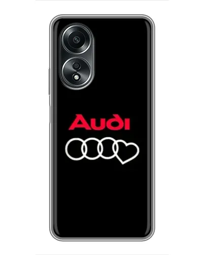 Чехол для OPPO A58 (4G) с картинкой «Логотип Audi Heart»
