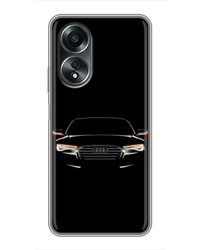 Чехол для OPPO A58 (4G) с картинкой «Audi — ночной контур»