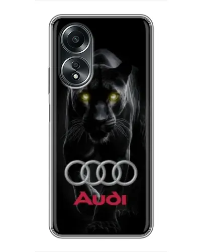 Чехол для OPPO A58 (4G) с картинкой «Пантера и Audi»