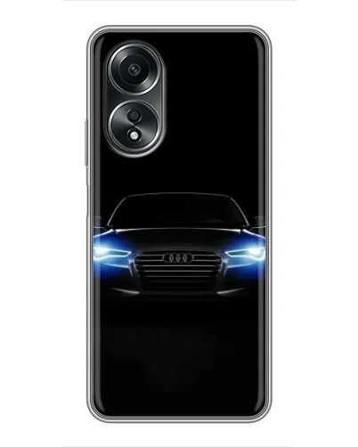 Чехол для OPPO A58 (4G) с картинкой «Audi в неоне»