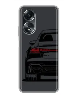 Чехол для OPPO A58 (4G) с картинкой «Задняя часть Audi — арт»