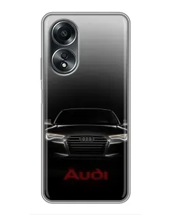 Чехол для OPPO A58 (4G) с картинкой «Audi — градиентный контур»