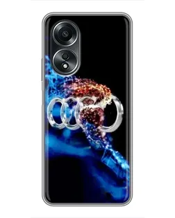 Чехол для OPPO A58 (4G) с картинкой «Энергия лого Audi»