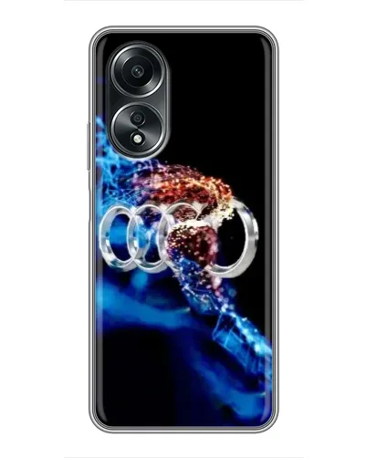 Чехол для OPPO A58 (4G) с картинкой «Энергия лого Audi»