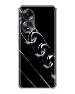 Чехол для OPPO A58 (4G) с картинкой «Audi — абстрактные кольца»