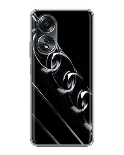 Чехол для OPPO A58 (4G) с картинкой «Audi — абстрактные кольца»