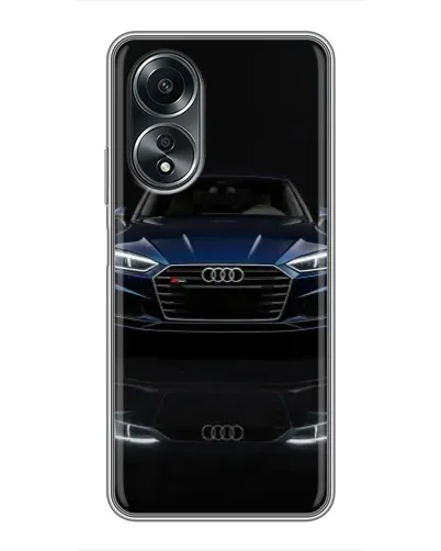 Чехол для OPPO A58 (4G) с картинкой «Audi — ночное отражение»