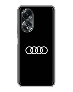 Чехол для OPPO A58 (4G) с картинкой «Audi White Logo»