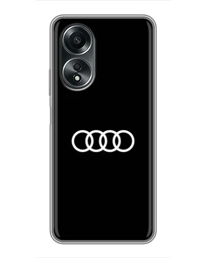 Чехол для OPPO A58 (4G) с картинкой «Audi White Logo»