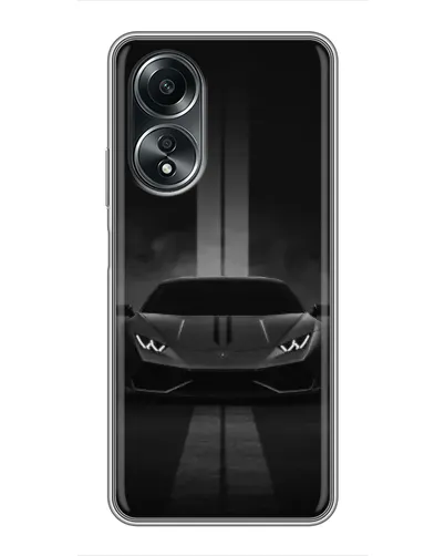 Чехол для OPPO A58 (4G) с картинкой «Lamborghini симметрия дорог»