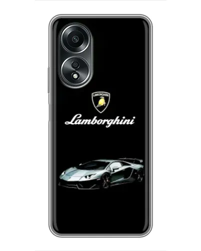Чехол для OPPO A58 (4G) с картинкой «Логотип Lamborghini классика»