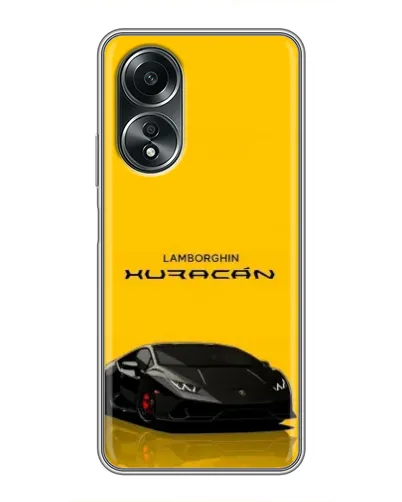 Чехол для OPPO A58 (4G) с картинкой «Lamborghini Huracan черный»