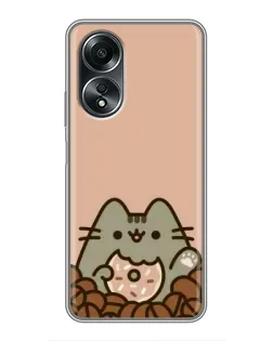 Чехол для OPPO A58 (4G) с картинкой «Кофейный Пушин»