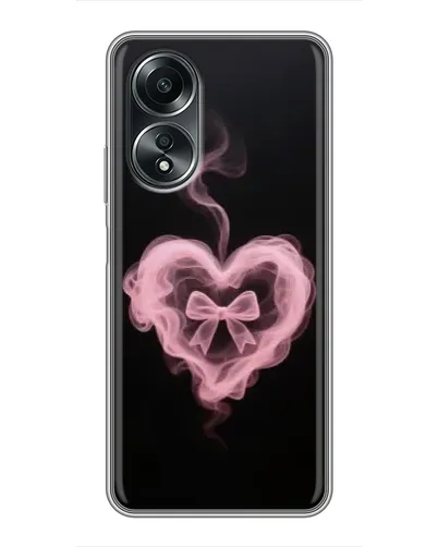 Чехол для OPPO A58 (4G) с картинкой «Дымчатое сердце»