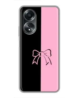Чехол для OPPO A58 (4G) с картинкой «Половинки банта» Чехол для OPPO A58 (4G) с картинкой «Половинки банта»