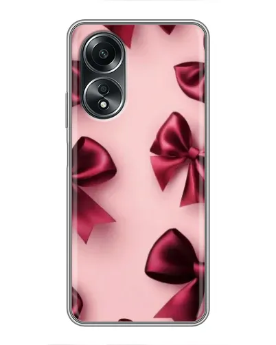 Чехол для OPPO A58 (4G) с картинкой «Бордовый атлас»
