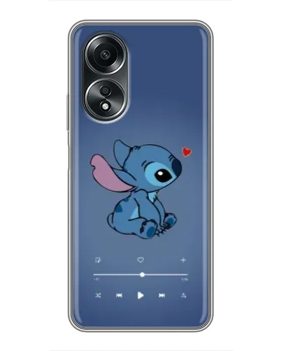 Чехол для OPPO A58 (4G) с картинкой «Музыкальный Stitch»