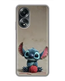 Чехол для OPPO A58 (4G) с картинкой «Стич на коричневом фоне» Чехол для OPPO A58 (4G) с картинкой «Стич на коричневом фоне»