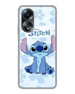 Чехол для OPPO A58 (4G) с картинкой «Stitch среди цветов» Чехол для OPPO A58 (4G) с картинкой «Stitch среди цветов»