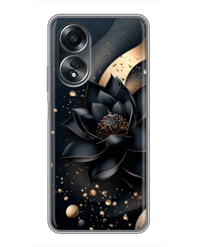 Чехол для OPPO A58 (4G) с картинкой «Черный лотос» Чехол для OPPO A58 (4G) с картинкой «Черный лотос»