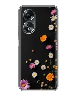 Чехол для OPPO A58 (4G) с картинкой «Цветочная композиция»