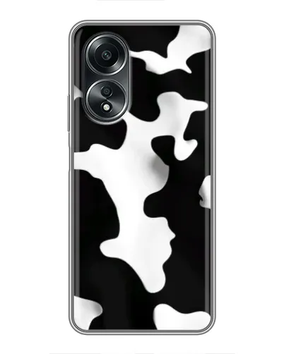 Чехол для OPPO A58 (4G) с картинкой «Черно-белое пятно»