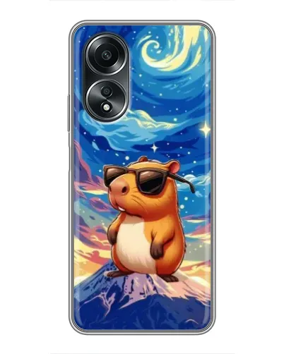 Чехол для OPPO A58 (4G) с картинкой «Капибара Ван Гога» Чехол для OPPO A58 (4G) с картинкой «Капибара Ван Гога»