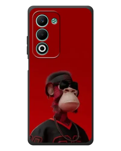 Чехол для OPPO A5m с картинкой «Bored Ape в красном»