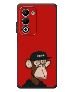 Чехол для OPPO A5m с картинкой «Bored Ape — красный фон»