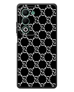 Чехол для OPPO A5m с картинкой «Gucci — сетчатый паттерн»