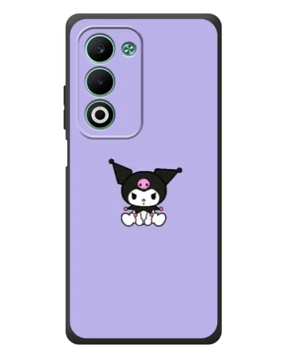 Чохол для OPPO A5m з картинкою «Kuromi — фіолетовий мінімалізм»