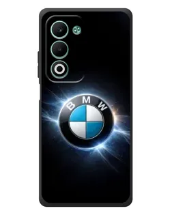 Чехол для OPPO A5m с картинкой «BMW — неоновое сияние»