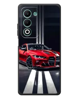 Чехол для OPPO A5m с картинкой «Красная BMW на дороге»