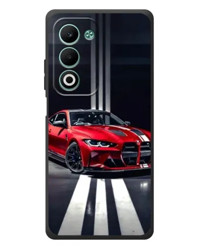 Чехол для OPPO A5m с картинкой «Красная BMW на дороге»