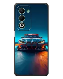 Чехол для OPPO A5m с картинкой «BMW — огни неона»