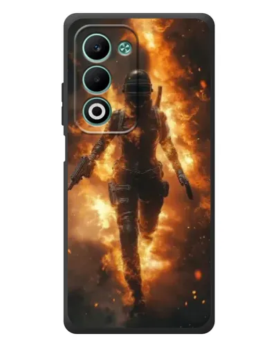 Чехол для OPPO A5m с картинкой «BMW — скорость в дожде»