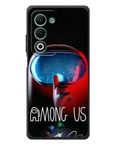 Чехол для OPPO A5m с картинкой «Красный импостер — макро» Чехол для OPPO A5m с картинкой «Красный импостер — макро»