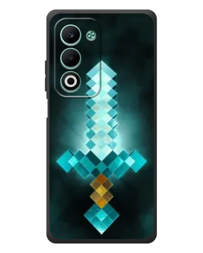 Чехол для OPPO A5m с картинкой «Алмазный меч неон» Чехол для OPPO A5m с картинкой «Алмазный меч неон»