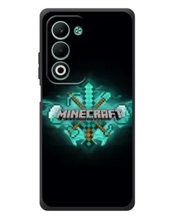 Чехол для OPPO A5m с картинкой «Minecraft Diamond лого»