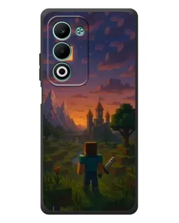 Чехол для OPPO A5m с картинкой «Стив у башни»