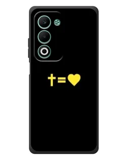Чехол для OPPO A5m с картинкой «Сердце и Крест»