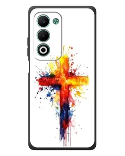 Чехол для OPPO A5m с картинкой «Акварельный крест»