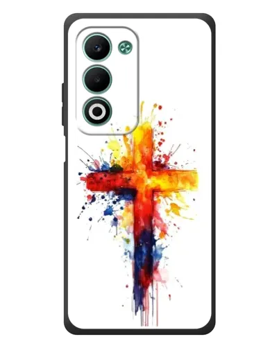 Чехол для OPPO A5m с картинкой «Акварельный крест» Чехол для OPPO A5m с картинкой «Акварельный крест»