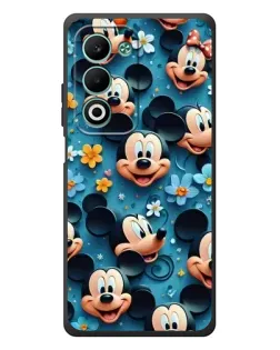Чехол для OPPO A5m с картинкой «Паттерн Микки и Минни»