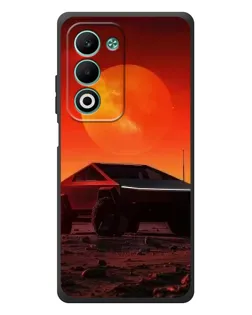 Чехол для OPPO A5m с картинкой «Cybertruck на Марсе»