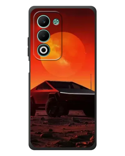 Чехол для OPPO A5m с картинкой «Cybertruck на Марсе»
