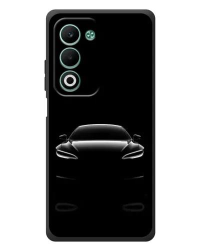 Чехол для OPPO A5m с картинкой «Силуэт Tesla Night»