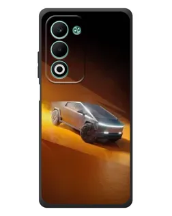 Чехол для OPPO A5m с картинкой «Cybertruck в пустыне»